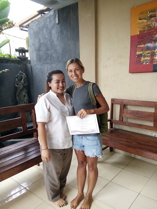 Reeva Bali Spa School Student